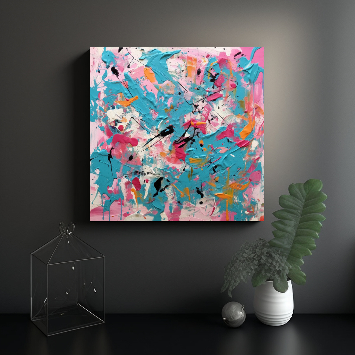 cuadro-conceptual-pop-art-en-turquesa-y-rosa-jackson-pollock-1-1