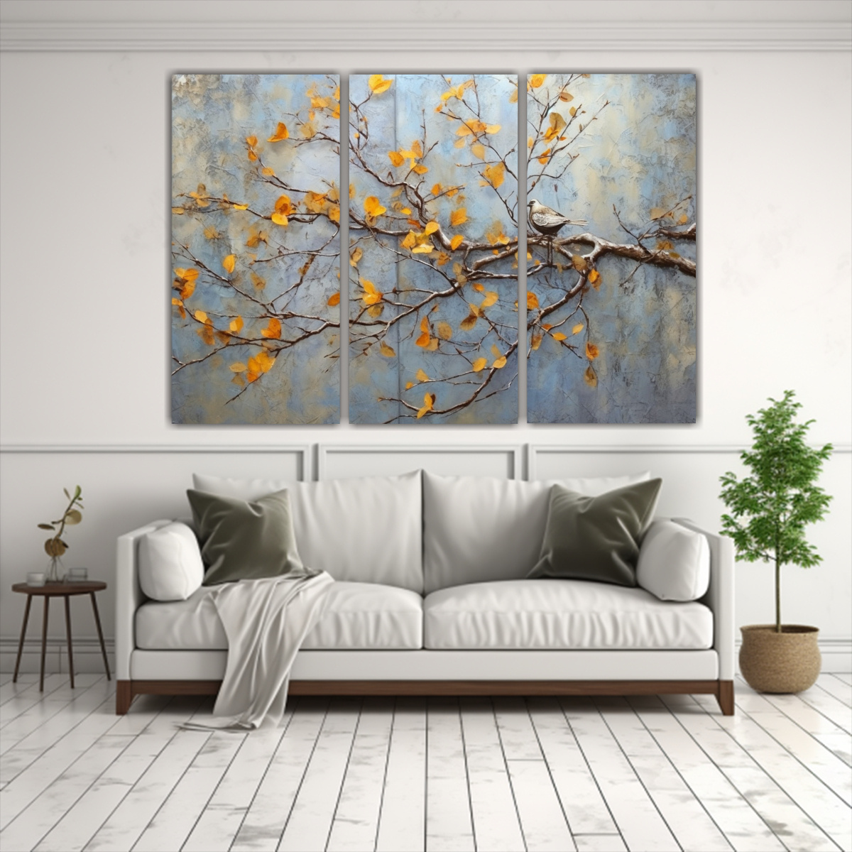 cuadro-de-pared-con-ramas-de-hojas-amarillas-y-naranjas-1