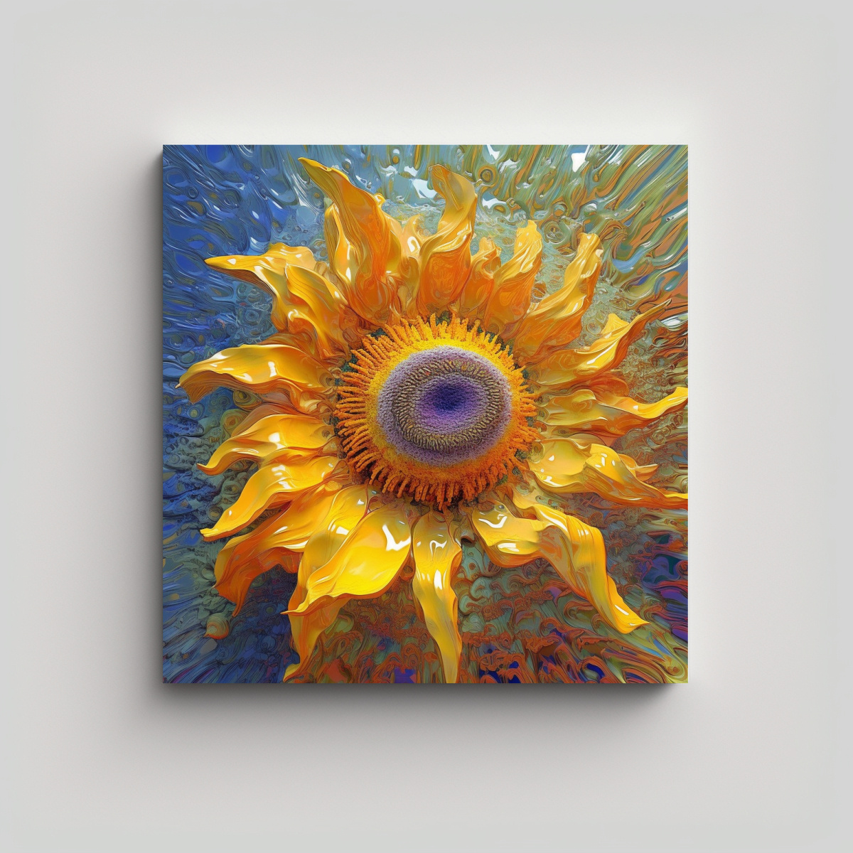 cuadro-estilo-mandelbulb-con-girasoles-arte-vanguardia