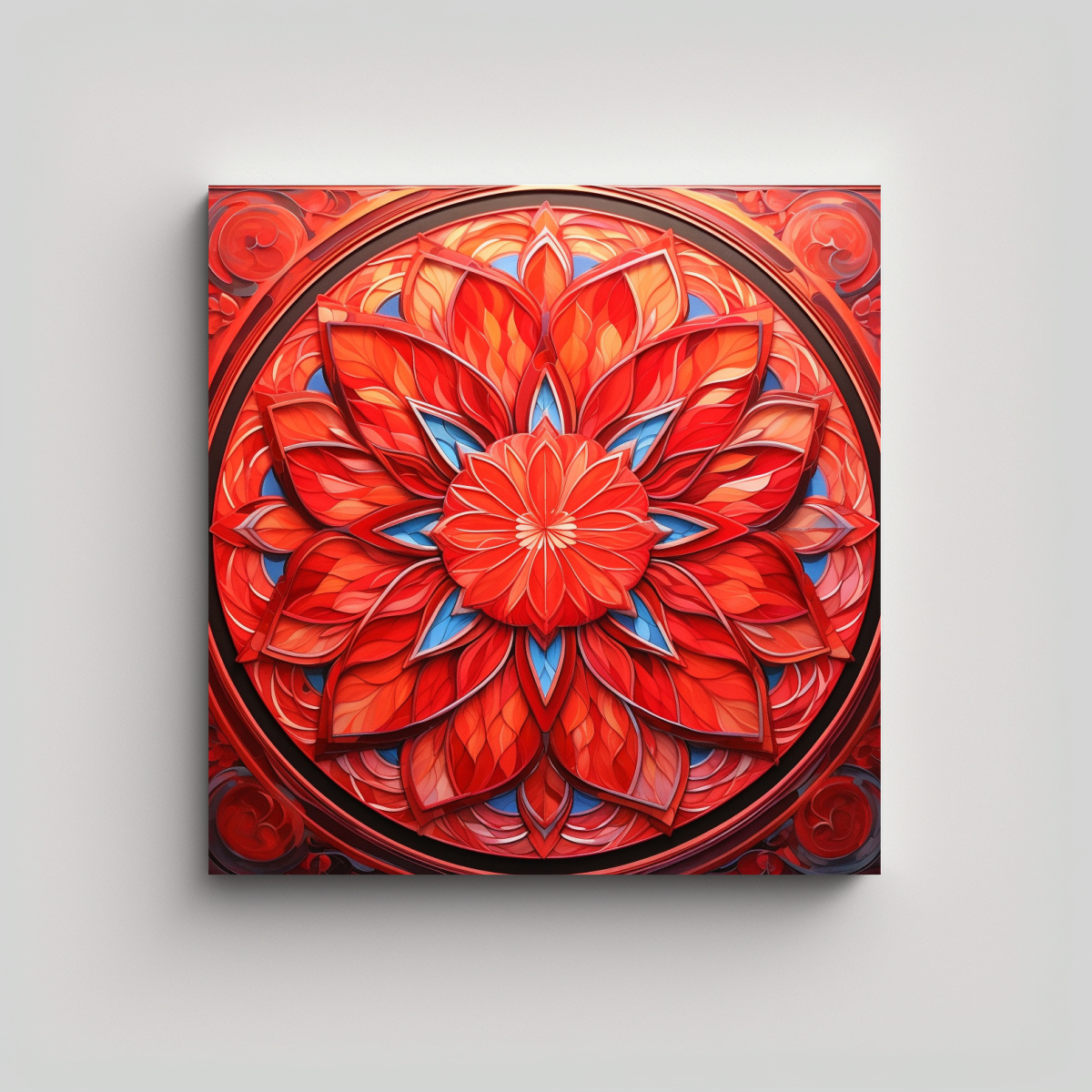 cuadro-expresion-street-art-rojo-floral-con-dise-o-geom-trico-luminiscente