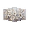 cuadro-flores-plata-en-lienzo-estilo-decorativo-cinco-lienzos-alta-calidad
