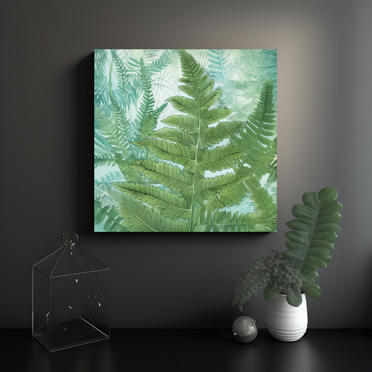 cuadro-imagen-profundidad-helecho-realismo-pintura-al-leo-naturaleza-1