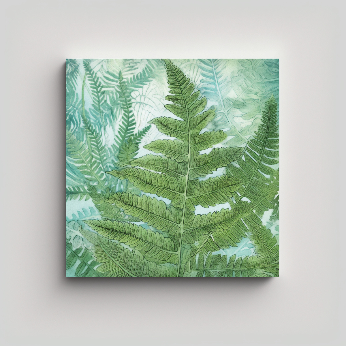 cuadro-imagen-profundidad-helecho-realismo-pintura-al-leo-naturaleza