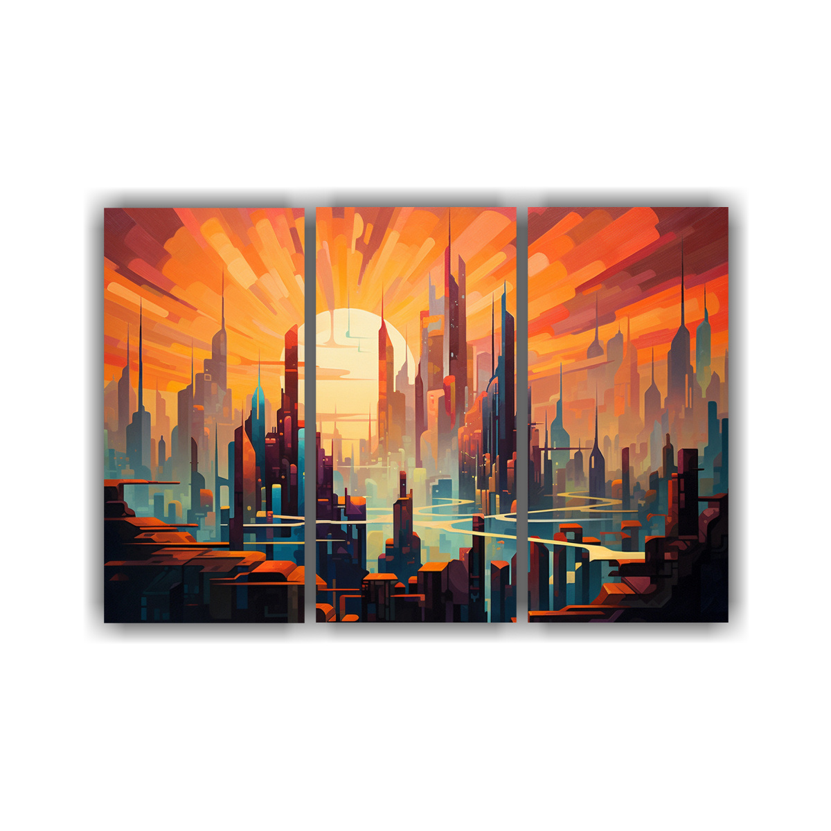 cuadro-lienzo-estilo-galer-a-ciudad-futurista-con-torres