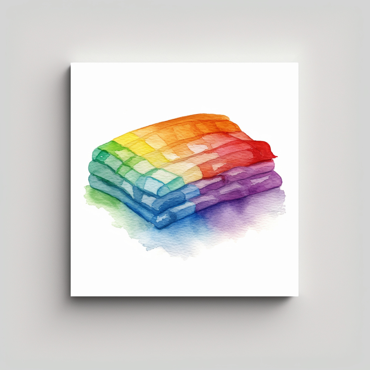 cuadro-movimiento-cocina-manta-arco-ris-estilo-cera-blanco