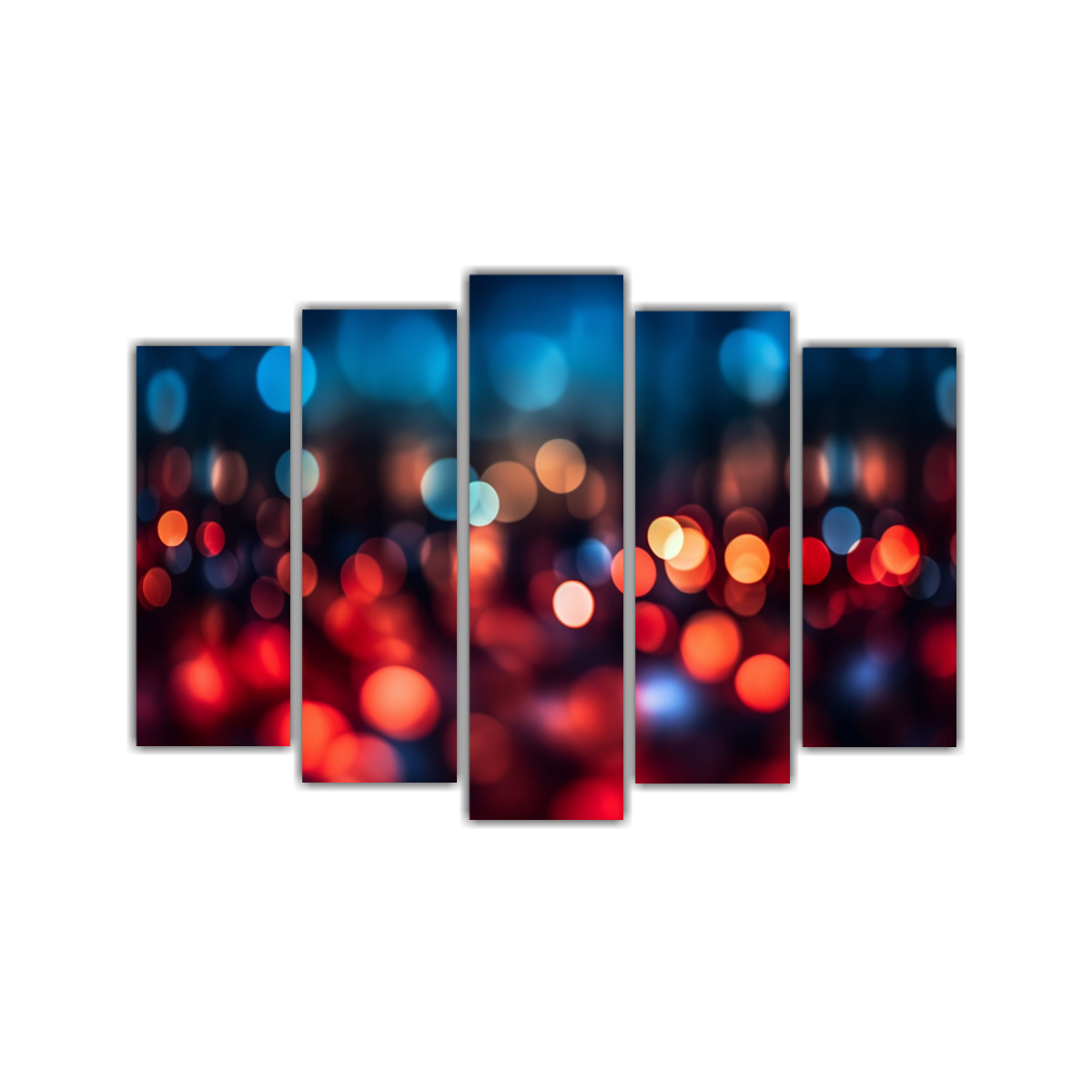 cuadro-tela-abstracto-intenso-rojo-azul-y-negro-en-fondo-desenfocado