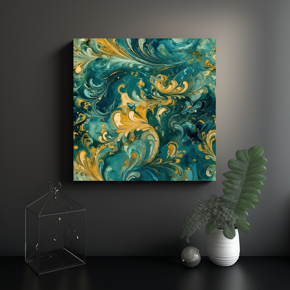 cuadro-tela-urbano-azul-y-dorado-estilo-ricamente-1-1