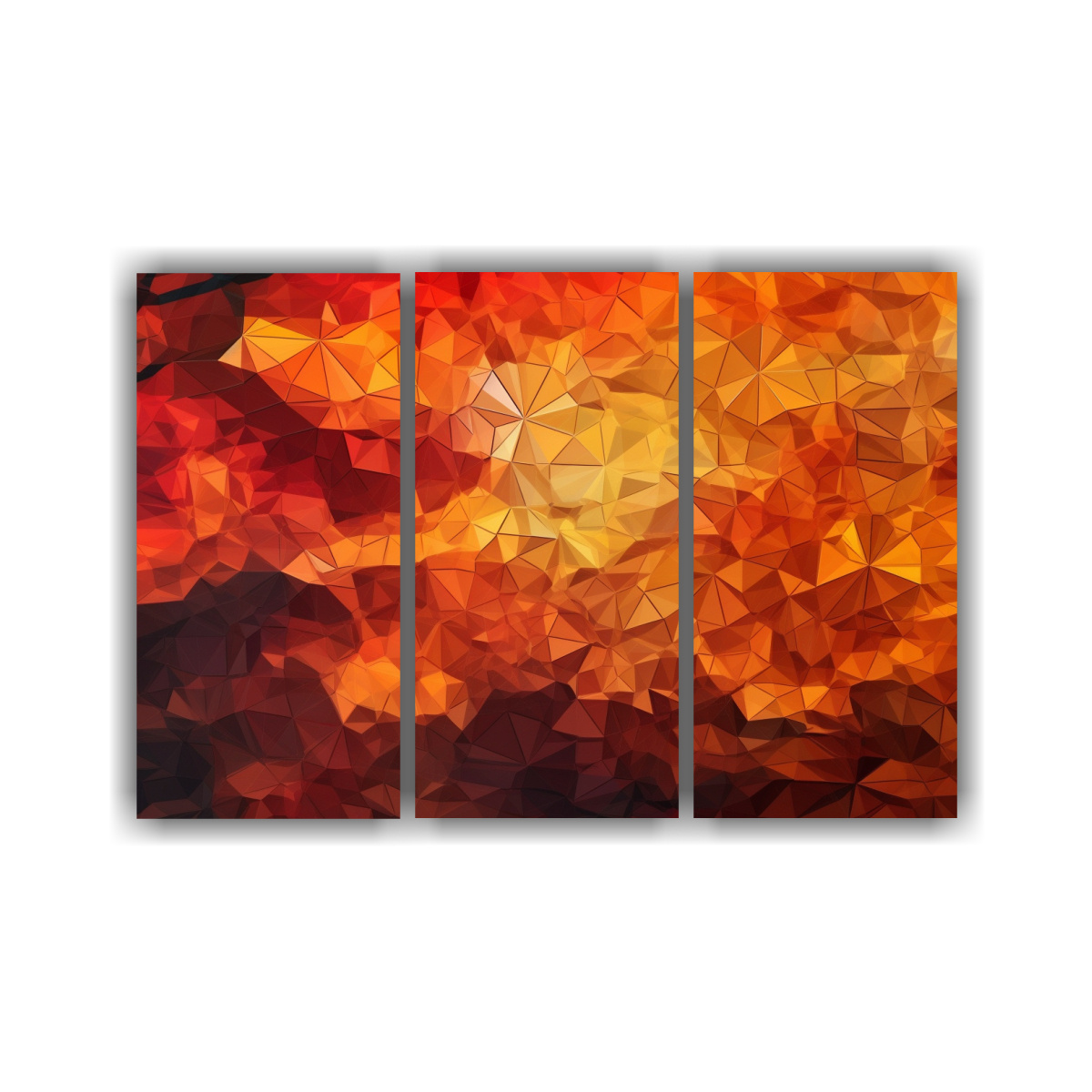 cuadros-3d-sim-tricos-oto-ales-en-gradiente-de-baja-polifon-a