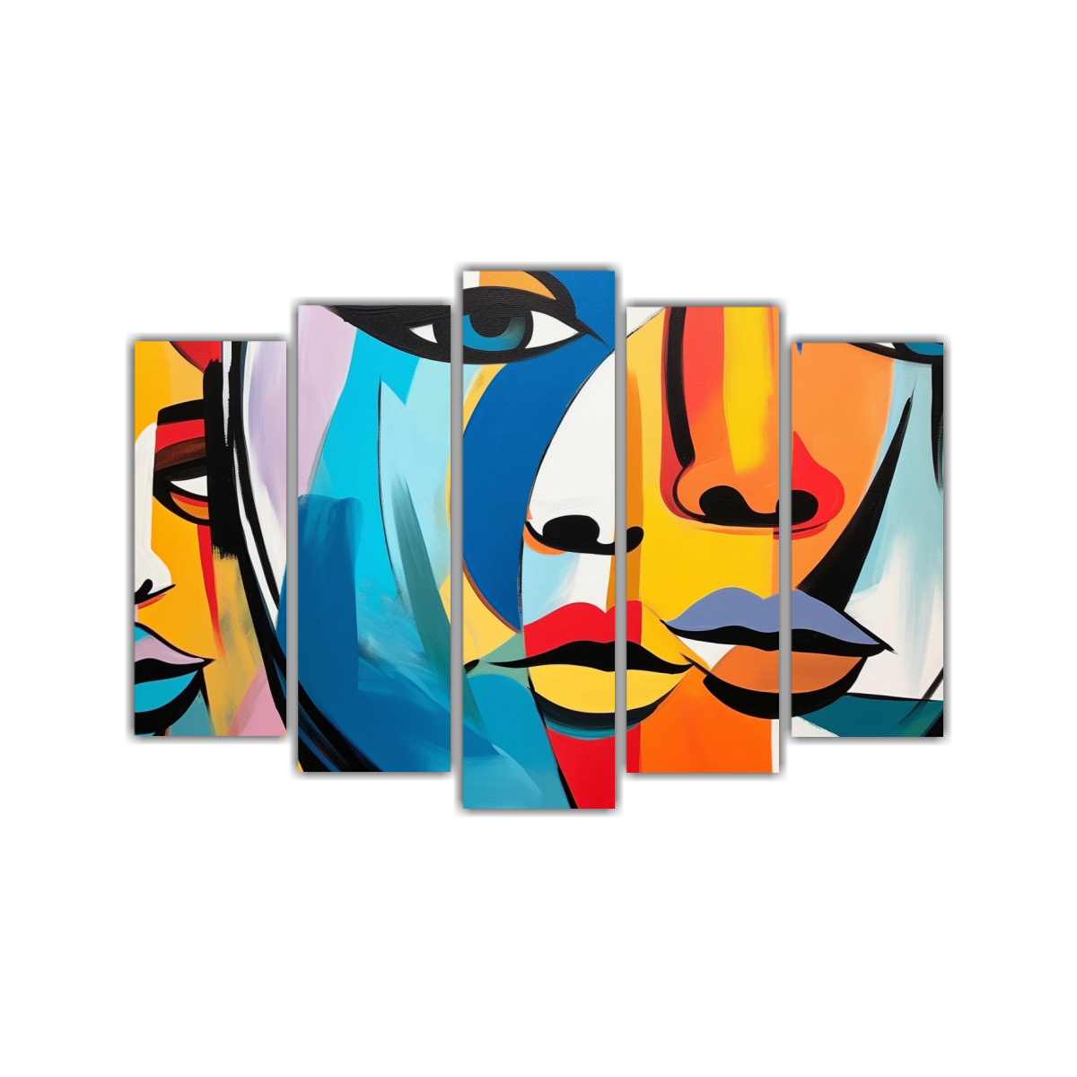 cuadros-abstractos-econ-micos-con-fuertes-contrastes-de-colores-c-lidos-