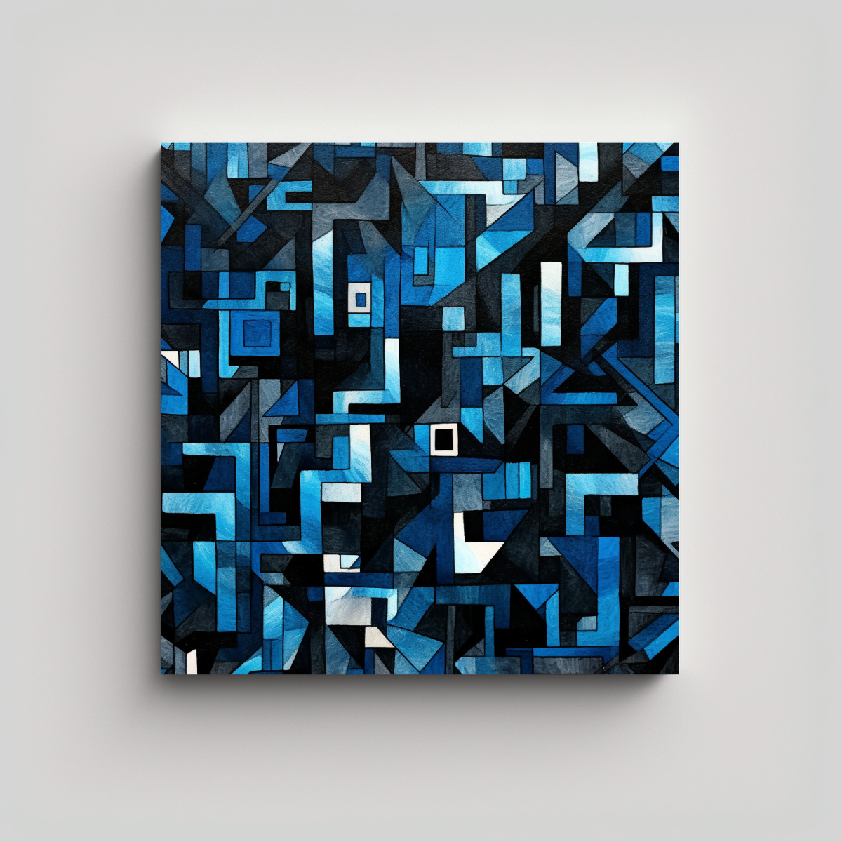 cuadros-decorativos-abstractos-de-patrones-geom-tricos-en-negro-y-azul
