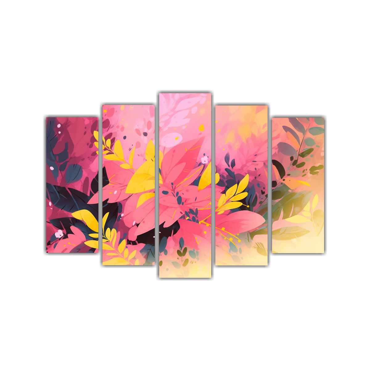 cuadros-decorativos-hermosa-intensidad-en-amarillo-y-rosa-estilo-neonoir-