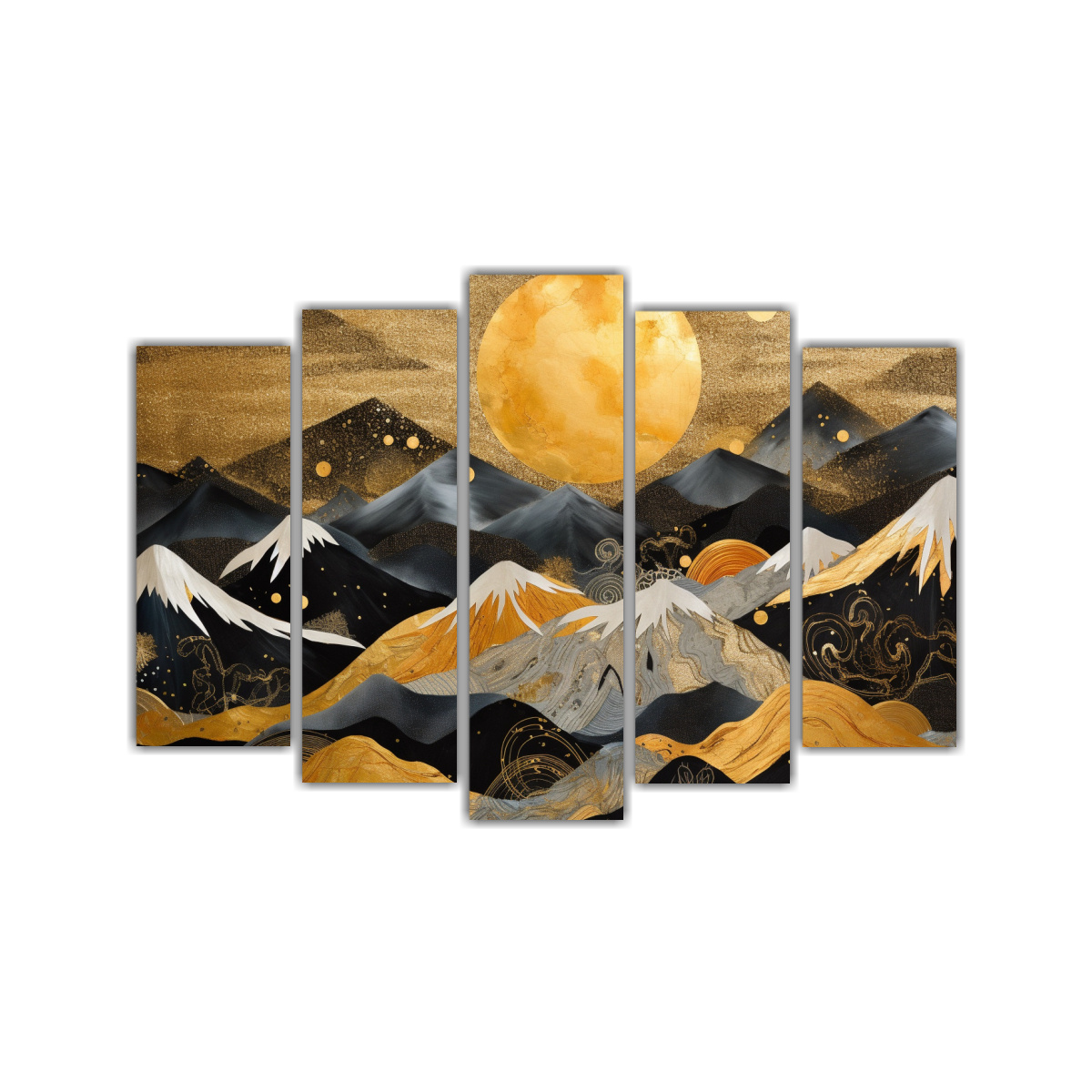 cuadros-escenario-atardecer-monta-a-dorada-sol-brillante