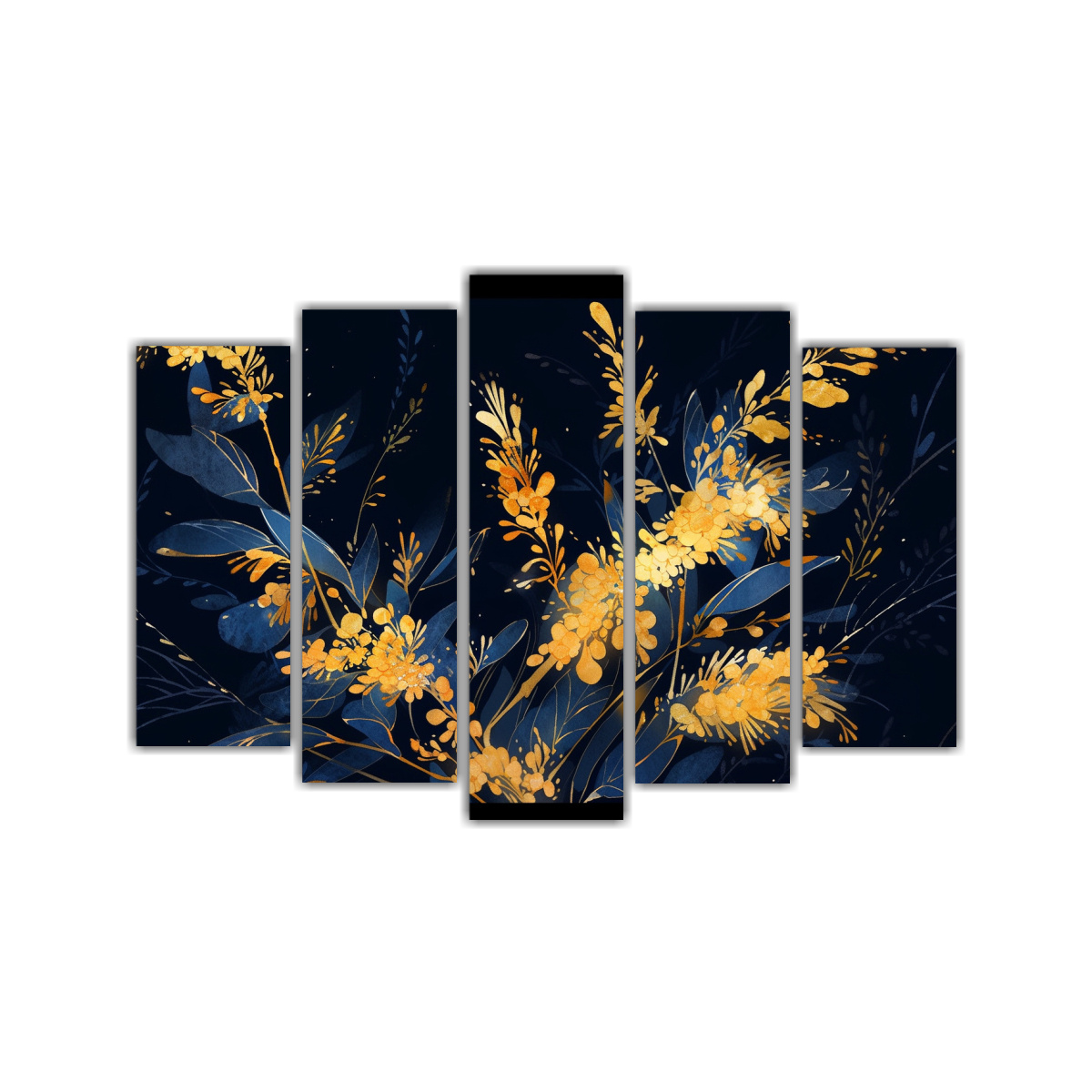 cuadros-modernos-exuberantes-de-rbol-de-acacia-en-oro-y-azul-atmosfera-neonoir