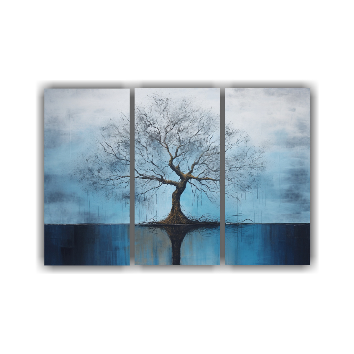 cuadros-tela-canvas-dormitorio-rbol-en-agua-estilo-bronce-y-azul-lu-