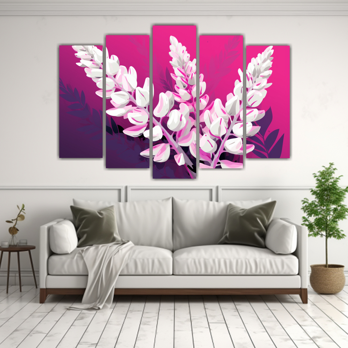 cuadros-tela-elegantes-lupine-grains-blanco-y-rosa-atmosfera-neonoir-1