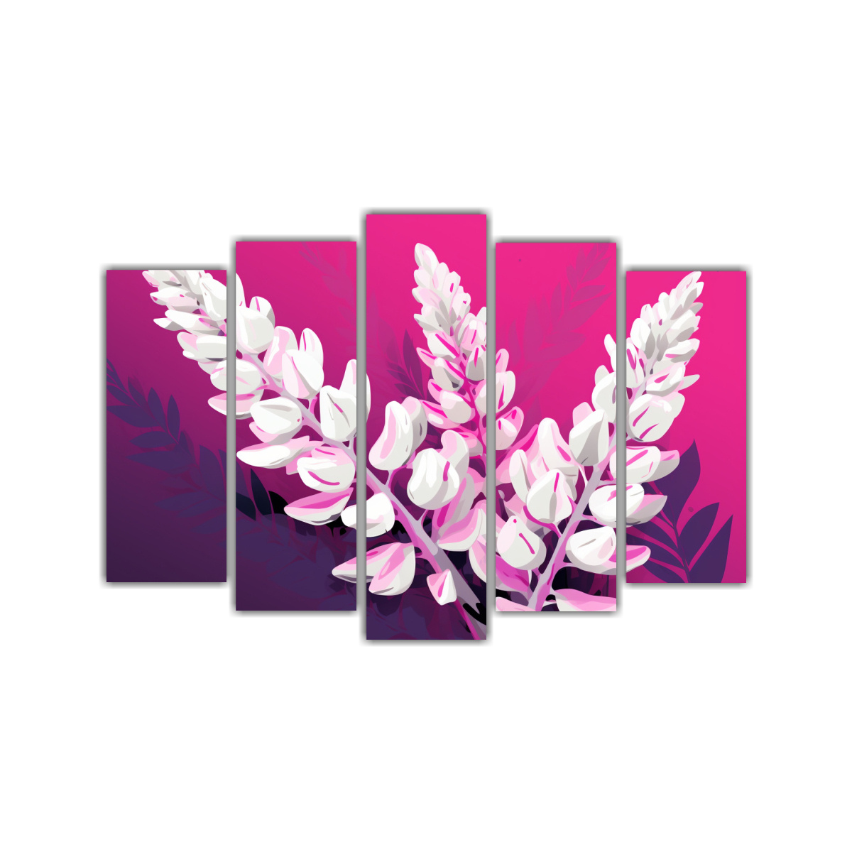 cuadros-tela-elegantes-lupine-grains-blanco-y-rosa-atmosfera-neonoir