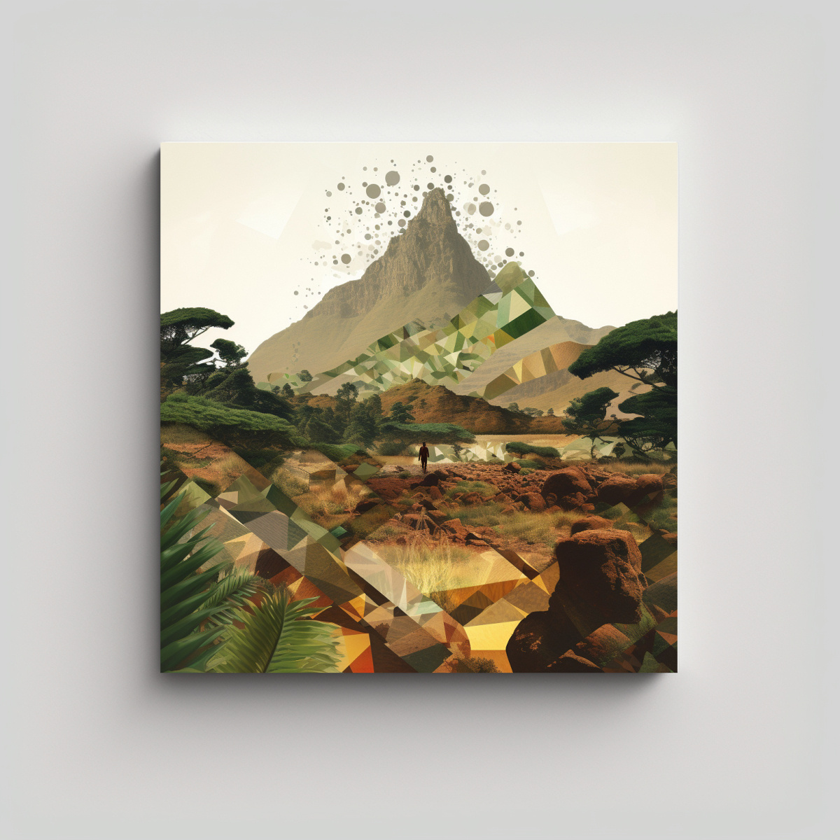 Dibujo Calma RiJie: Composición Etíope Estilo Capas En Pinturas Decorativas.