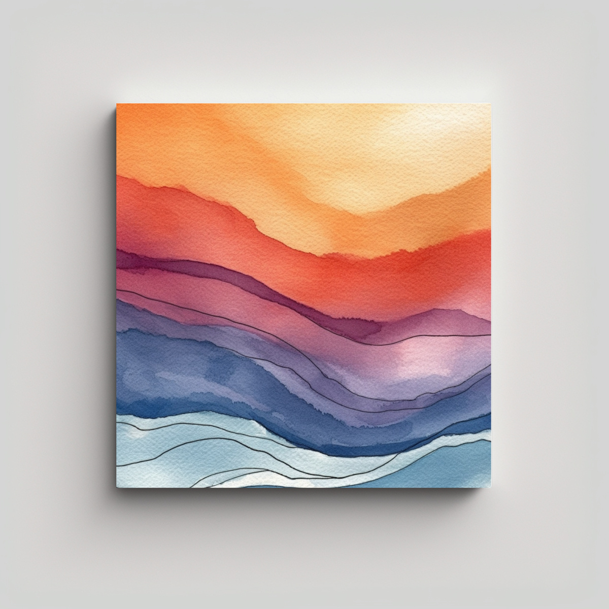 dise-o-abstracci-n-acuarela-lienzo-tela-gradaci-n-sketching-dos-colores