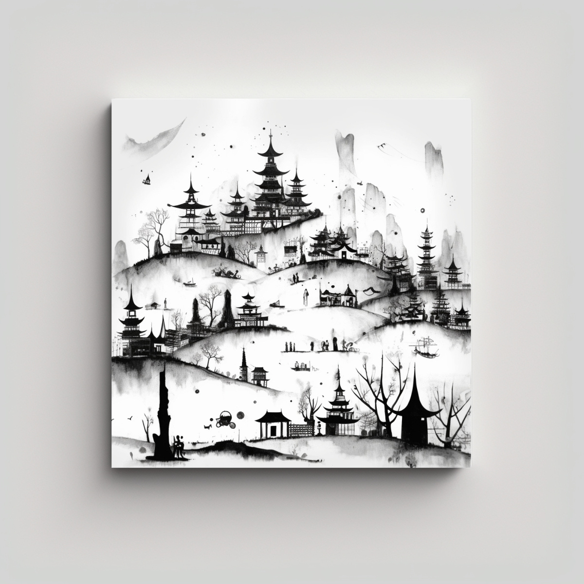 elementos-de-dibujo-de-pagoda-antigua-en-lienzo-sim-trico-en-blanco-y-negro-