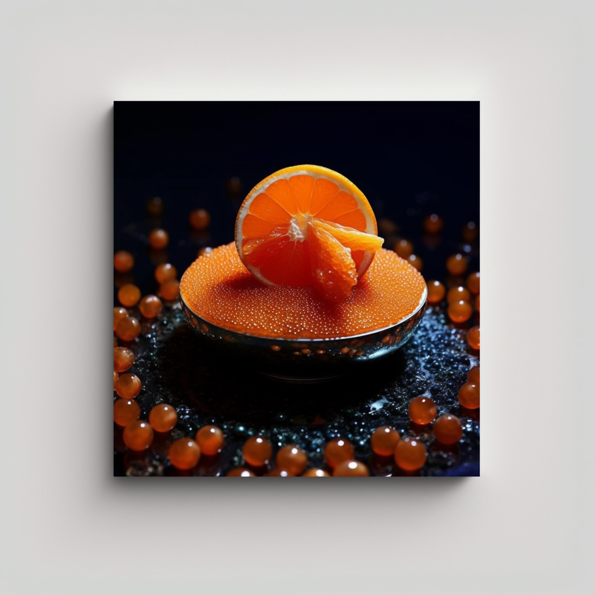 lienzo-conceptual-m-gico-caviar-en-postre-con-naranjas-confitadas-y-miel