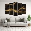 patr-n-intenso-de-ondas-doradas-en-lienzo-cinco-composiciones-decorativas-1