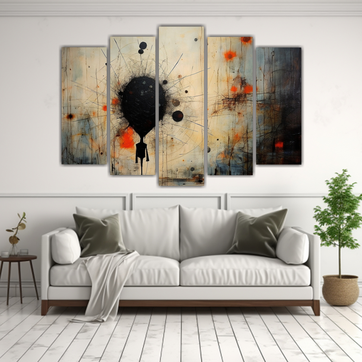 pintura-abstracta-cl-sica-estilo-de-arte-cinco-artes-el-fantasma-de-la-desesperaci-n-1