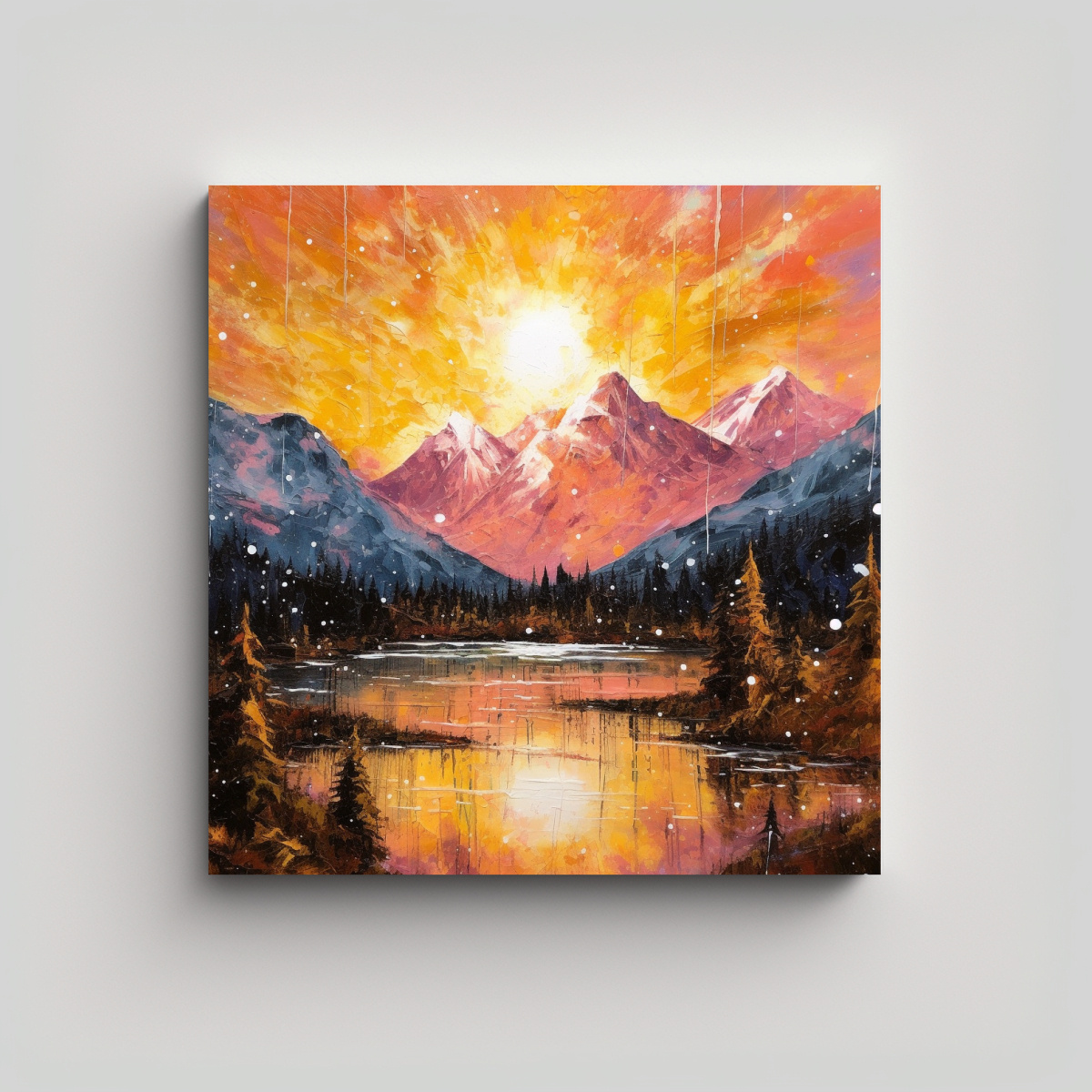 pintura-abstracta-de-amanecer-dorado-sobre-monta-as-