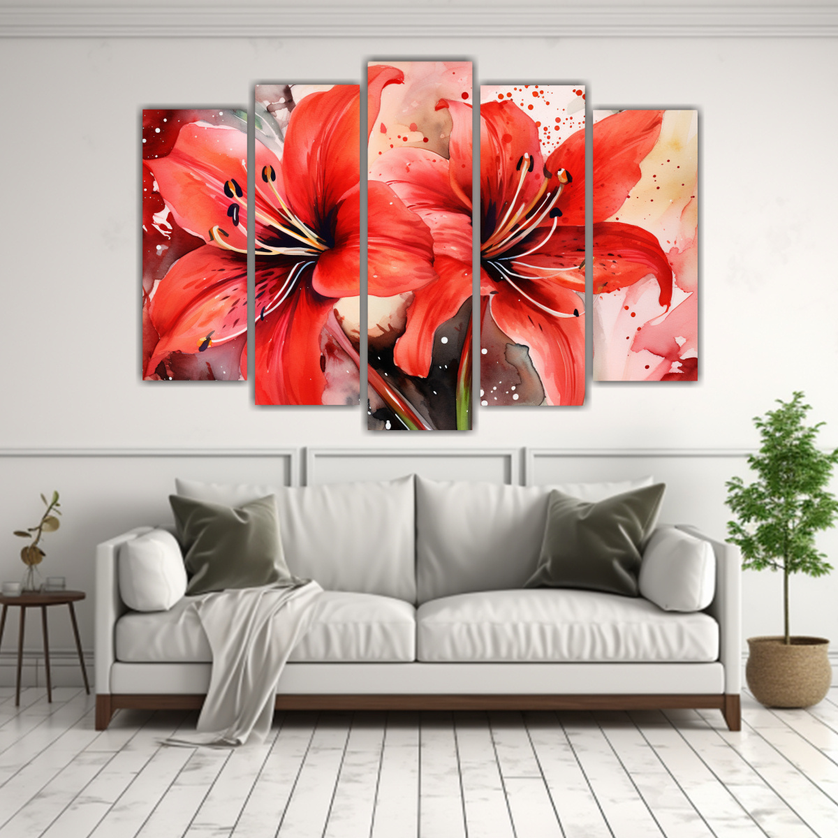 pintura-abstracta-de-amaryllis-en-rojo-y-negro-1-1