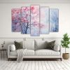 pintura-abstracta-de-cinco-telas-en-bastidor-estilo-arce-rboles-rosa-y-azul-1