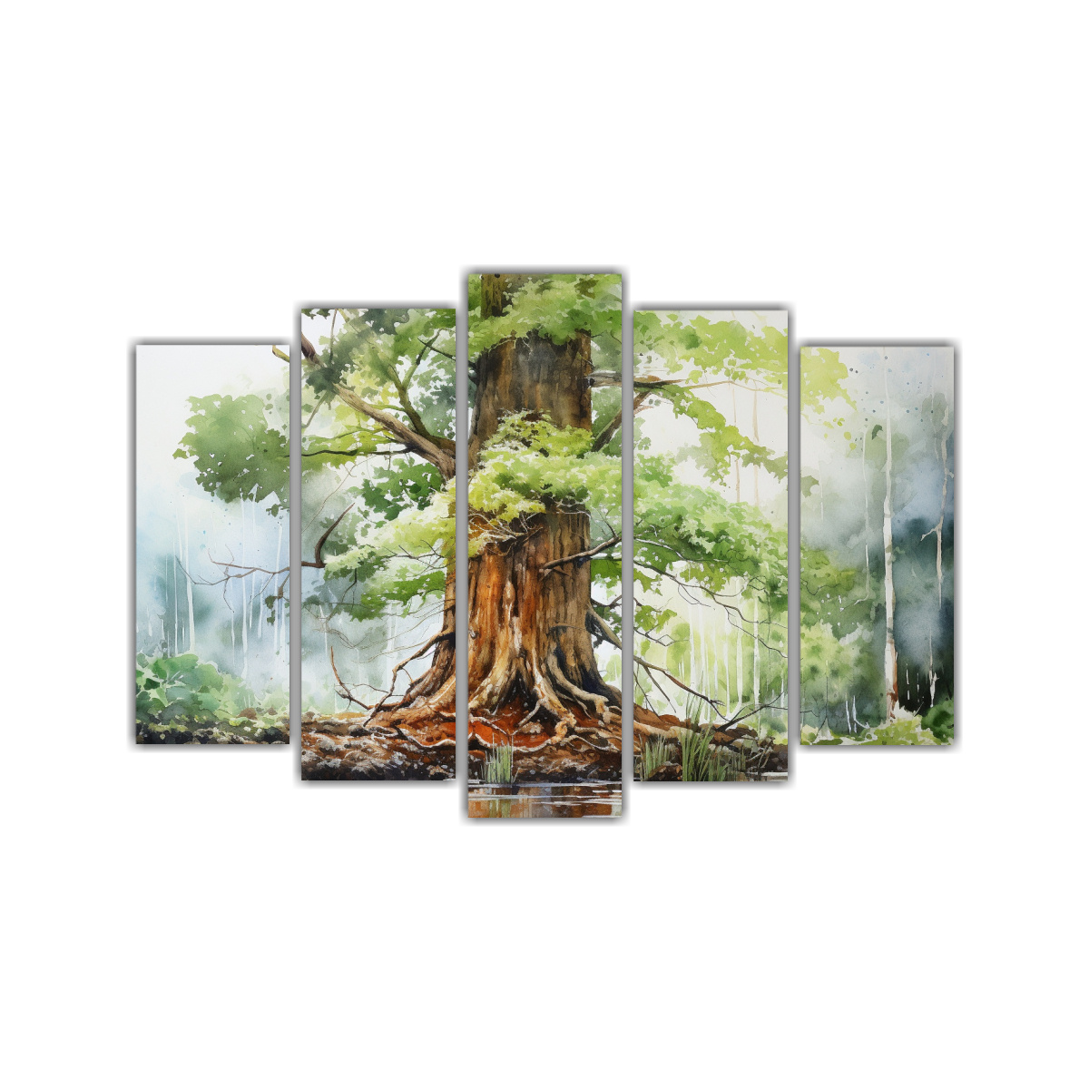 pintura-abstracta-de-colores-acuarela-rbol-kauri-