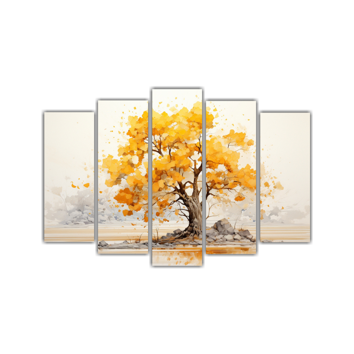 pintura-abstracta-de-colores-amarillo-y-dorado-en-rbol-de-algod-n-