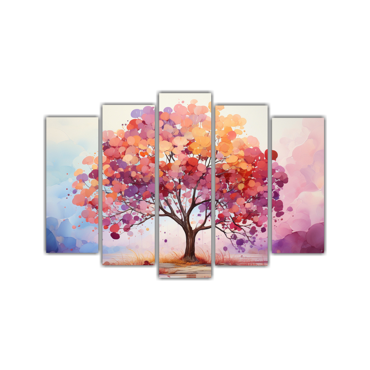 pintura-abstracta-de-colores-del-arco-iris-en-esquema-de-galer-a-