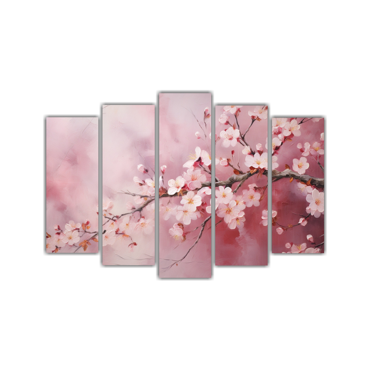 pintura-abstracta-detallada-de-flor-de-cerezo-o-sakura-en-lienzo-cinco-canvas-