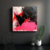 pintura-abstracta-en-tela-negro-y-rosa-intenso-1-1
