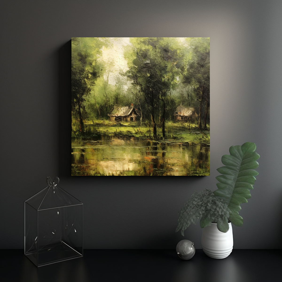 pintura-abstracta-paisaje-pantano-estilo-camille-pissarro-1