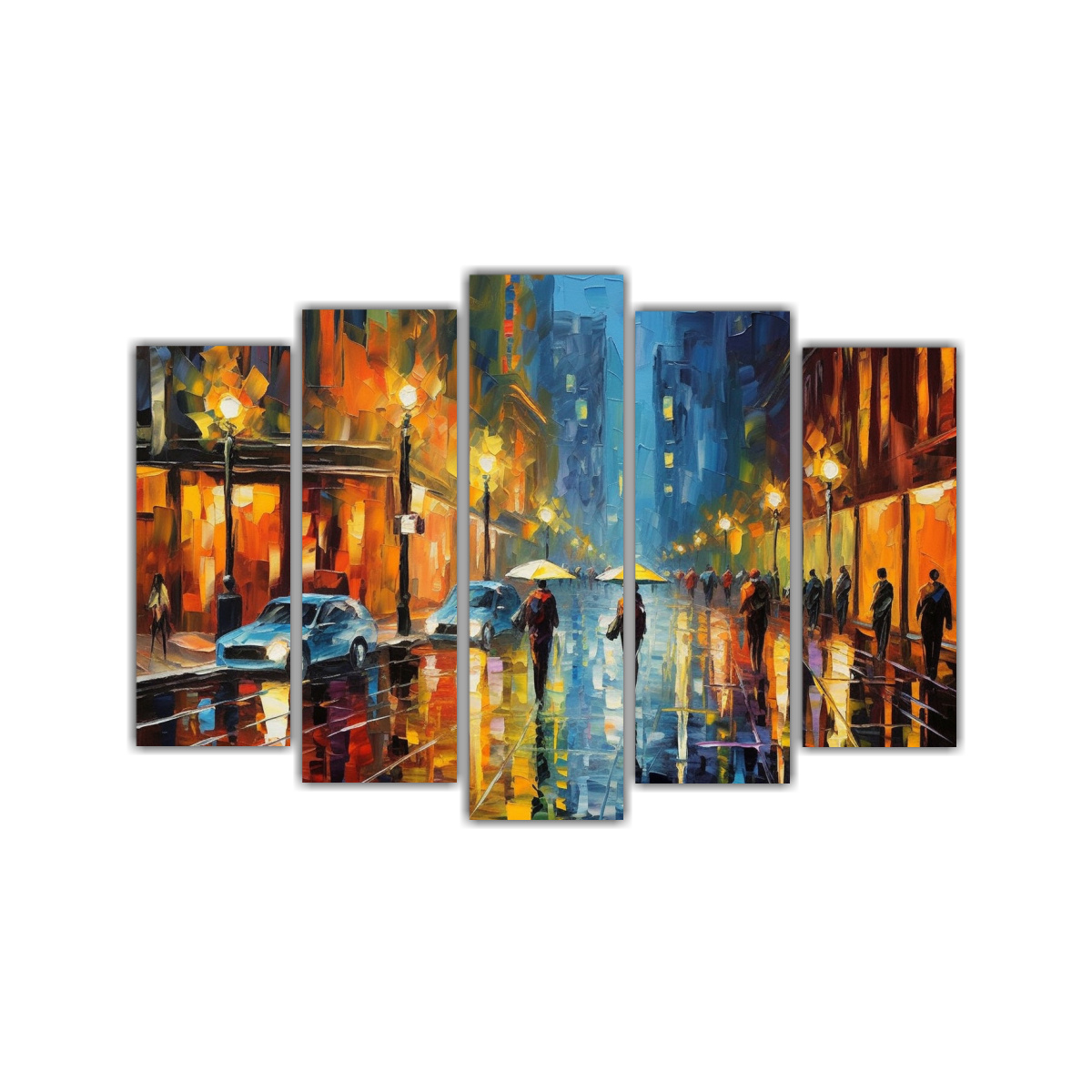 pintura-abstracta-vintage-de-una-calle-acogedora-