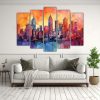 pintura-acuarela-ciudad-paisaje-cinco-cuadros-colores-1-1