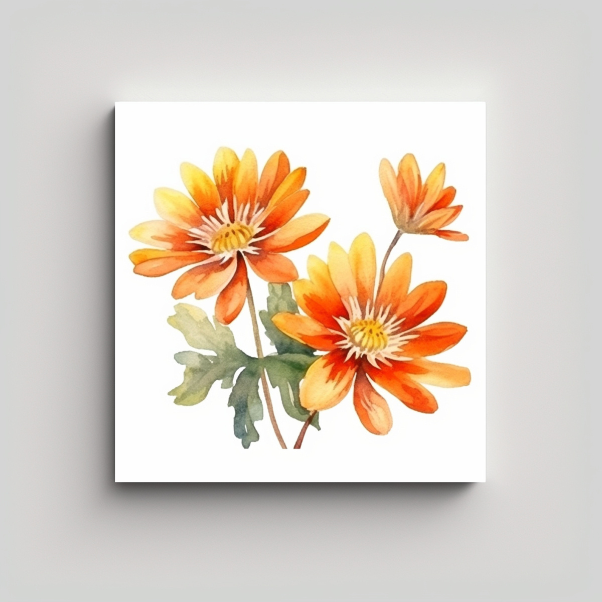 pintura-acuarela-de-flores-de-ashoka-h-medas-sobre-fondo-blanco-