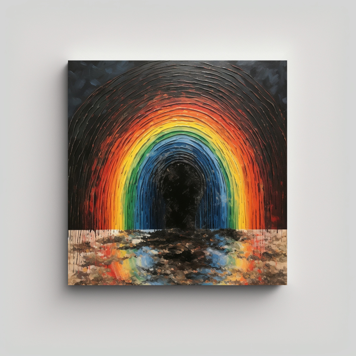 pintura-al-leo-abstracta-nica-arco-ris-monocromo-blanco-y-negro