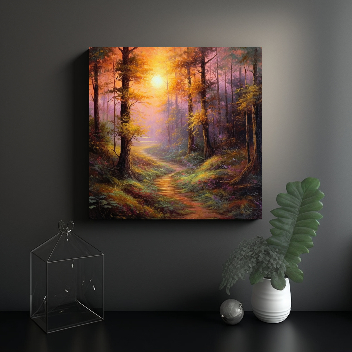 pintura-al-leo-de-hermoso-atardecer-en-el-bosque-arte-y-dise-o-para-decorar-1