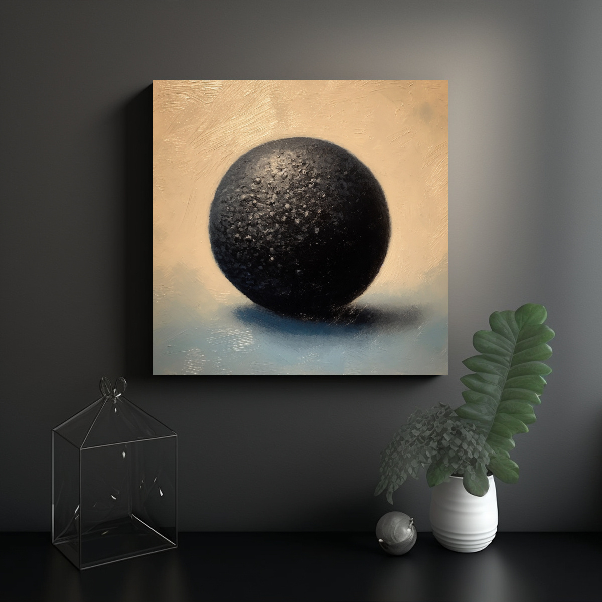 pintura-al-leo-de-primer-plano-de-una-bola-de-s-samo-negro-con-colores-intensos-1