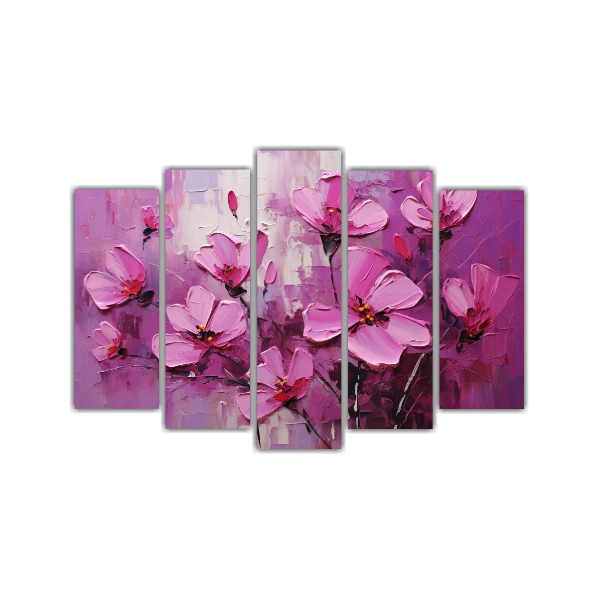 pintura-artesanal-de-flores-en-lienzo-estilo-magenta-