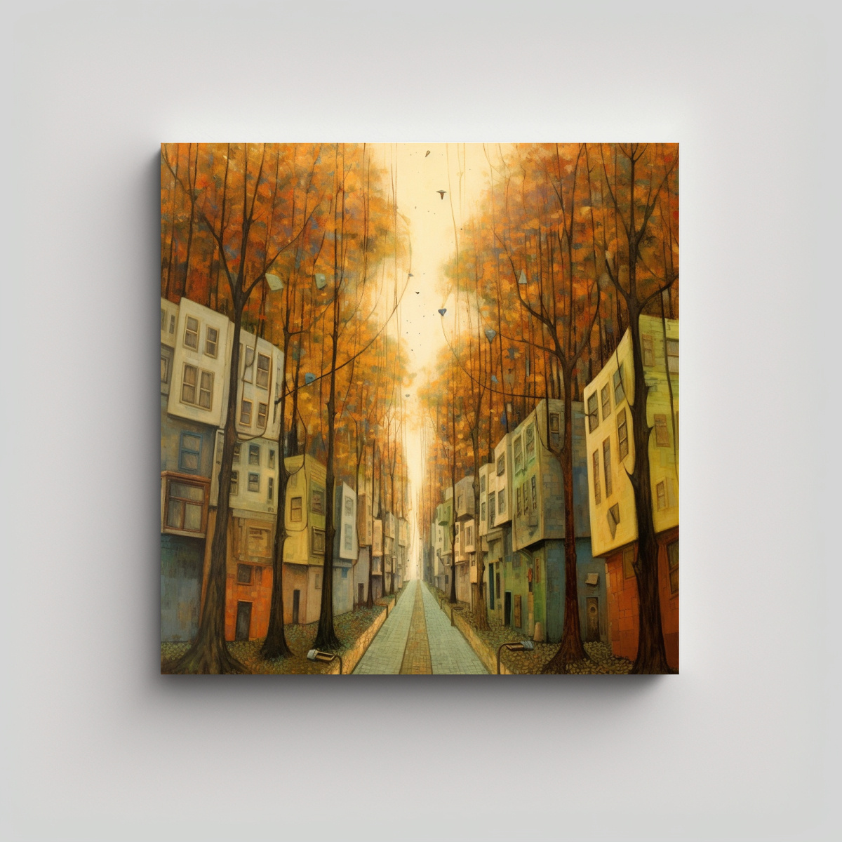 pintura-calle-con-rboles-muy-grandes-y-exuberantes-