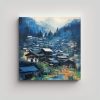 pintura-collage-paisaje-shirakawago-movimiento-adorable