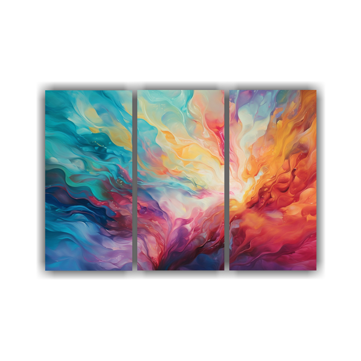 Pintura Colorida Con Pinceles Para Decoración De Interiores