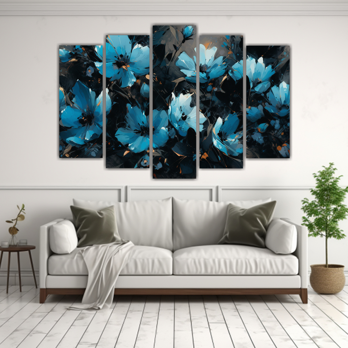 pintura-de-flores-en-tonos-turquesa-y-negro-para-decoraci-n-en-lienzo-1