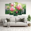 pintura-de-flores-verdes-y-magentas-en-lienzo-artes-de-pared-actuales-1