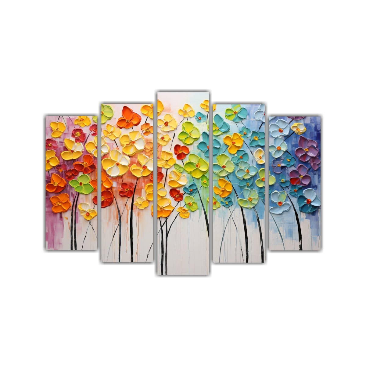 pintura-de-lindos-lirios-del-arco-iris-en-lienzo-estilo-decorativo