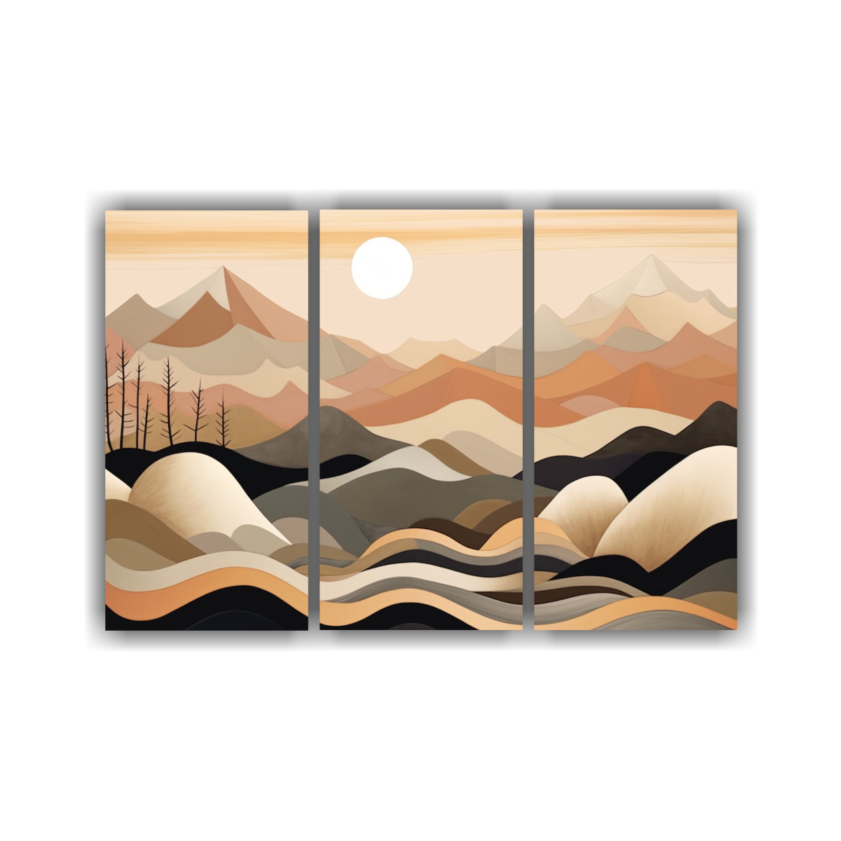 pintura-de-monta-as-y-sol-en-estilo-fantas-a-