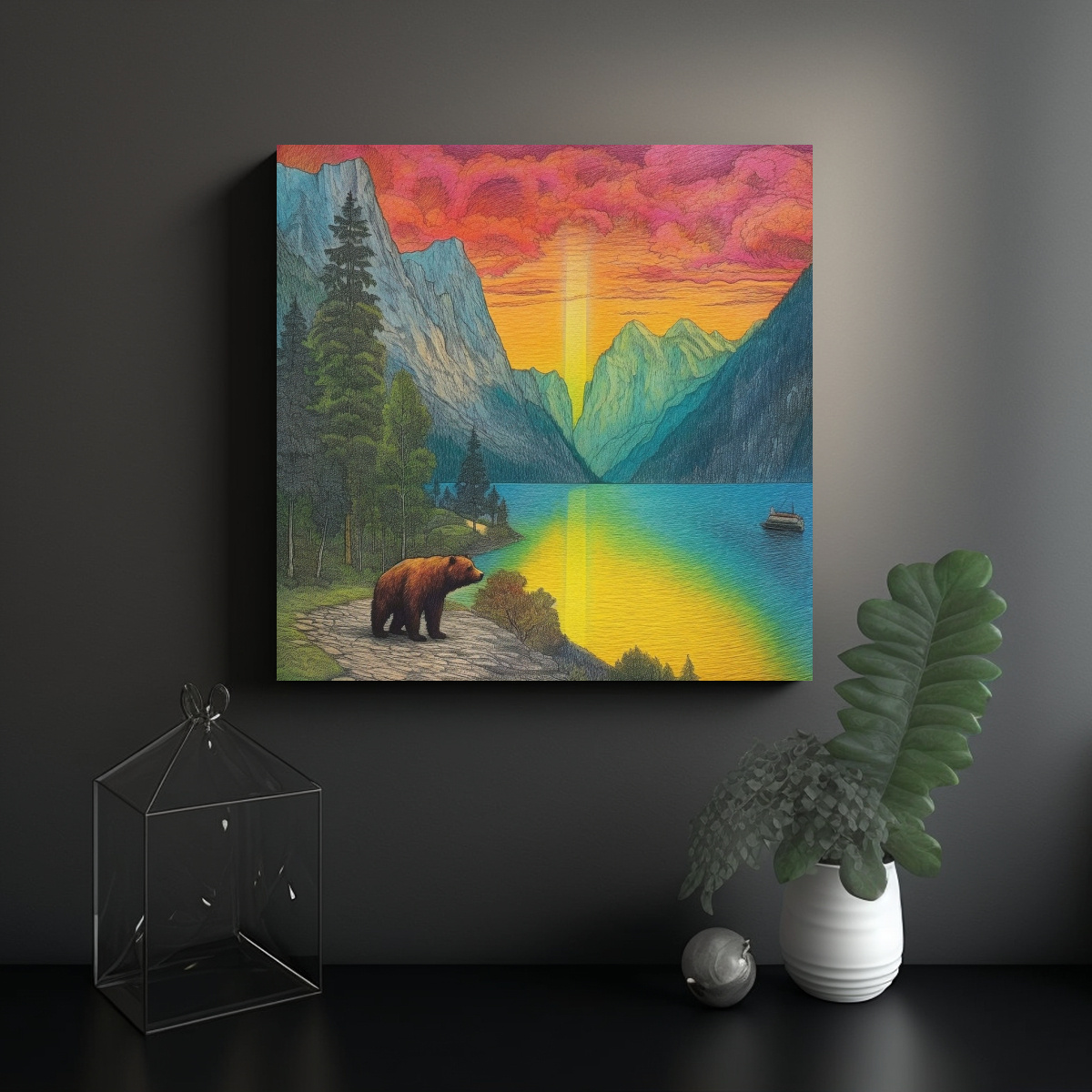 pintura-decorativa-de-imagen-colorida-a-cray-n-del-danubio-y-monta-as-1